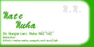 mate muha business card